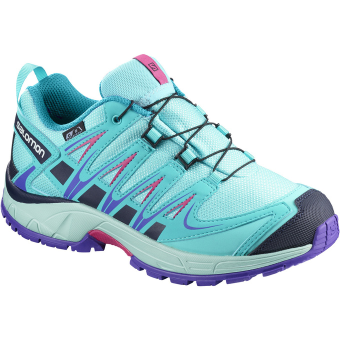 Salomon XA PRO 3D CSWP K Zapatillas Trail Running Niños - Turquesa - Colombia (21306-KGWZ)